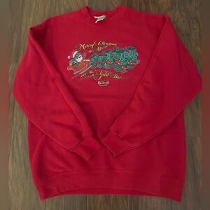 Vintage Christmas Mt. Olive Pickle Crewneck Sweatshirt Size Medium
